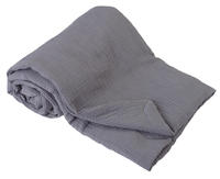 Dětská mušelínová deka BabyMatex - tmavě šedá 