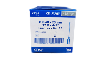 Injekční jehla KD-Fine 100ks 27G 0,4 x 20 - šedá - 1