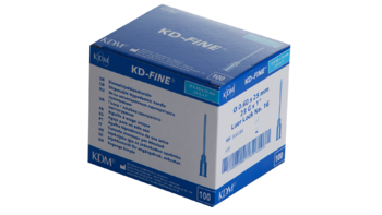 Injekční jehla KD-Fine 0,6 x 25, 23G - modrá / 100 ks 23G 0,6 x 25 - modrá