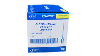 Injekční jehla KD-Fine 100ks 20G 0,9 x 25 - žlutá - 1