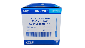 Injekční jehla KD-Fine 0,6 x 30, 23G 1 1/4&quot; - modrá  100 ks  - 1