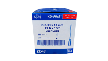 Injekční jehla KD-Fine 0,33 x 12mm, 29G x 1/2 červená 100 ks  - 1