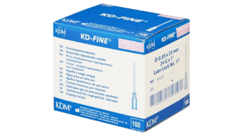 Injekční jehla KD-Fine 100ks 24G 0,55 x 25 - fialová