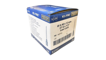 Injekční jehla KD-Fine 100ks 27G 0,4 x 12 - šedá