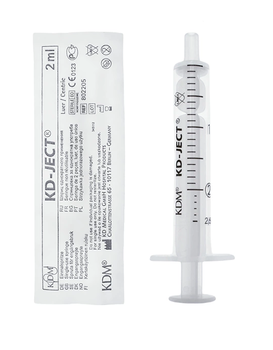 Injekční stříkačka KDM 2ml / 100ks  - 1