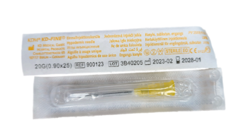 Injekční jehla KD-Fine 100ks 20G 0,9 x 25 - žlutá - 2