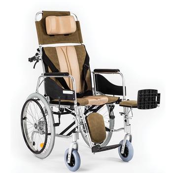 Invalidní vozík polohovací Timago STABLE (ALH008) 42cm, barva hnědo-béžová, nosnost 100kg - 2