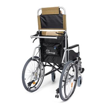 Invalidní vozík polohovací Timago ALH008 45cm, barva hnědo-béžová, nosnost 100kg - 2