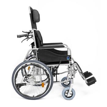 Invalidní vozík polohovací Timago STABLE (ALH008) 45cm, barva černo-šedá, nosnost 100kg - 2