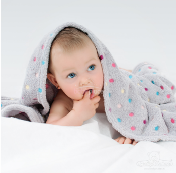 Dětská deka BabyMatex Milly - šedá s hvězdičkama  - 2