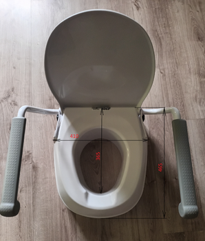 Nástavec na WC s madly a nastavitelnou výškou  - 3