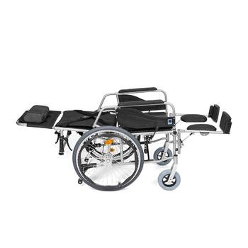 Invalidní vozík polohovací Timago STABLE (ALH008) 42cm, barva černo-šedá, nosnost 100kg - 4
