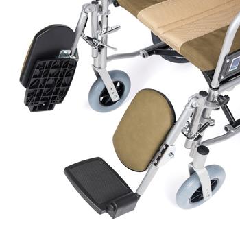 Invalidní vozík polohovací Timago ALH008 45cm, barva hnědo-béžová, nosnost 100kg - 6